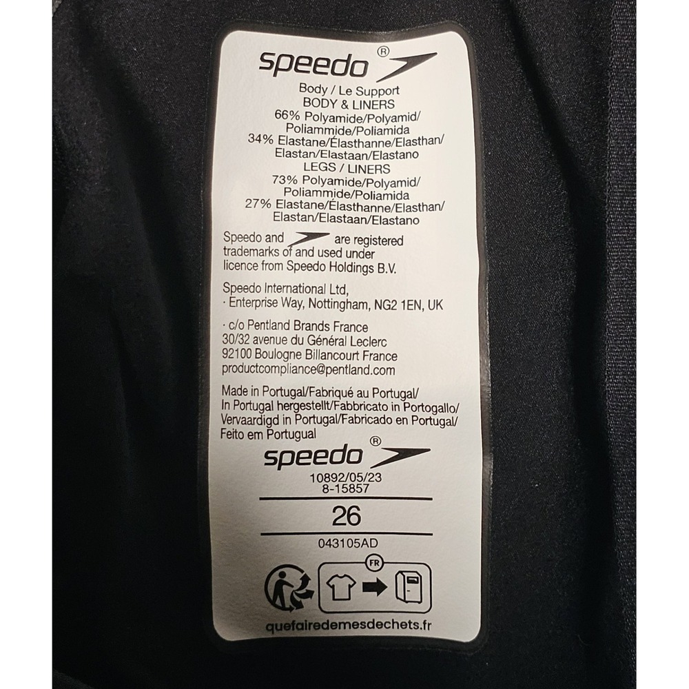 SPEEDO LZR Intent 2.0 Jammer Swim Shorts Size 26 Blue/Red Fastskin - Picture 6 of 8